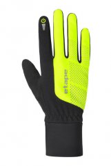 Etape - rukavice Skin WS+, černá/žlutá fluo
