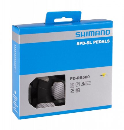 Pedály SPD SL SHIMANO PDRS500 černé + zarážky (EPDRS500)