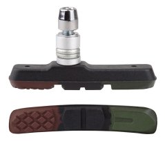 Brzdové špalíky PRO-T V-brake třísměsová Color blistr