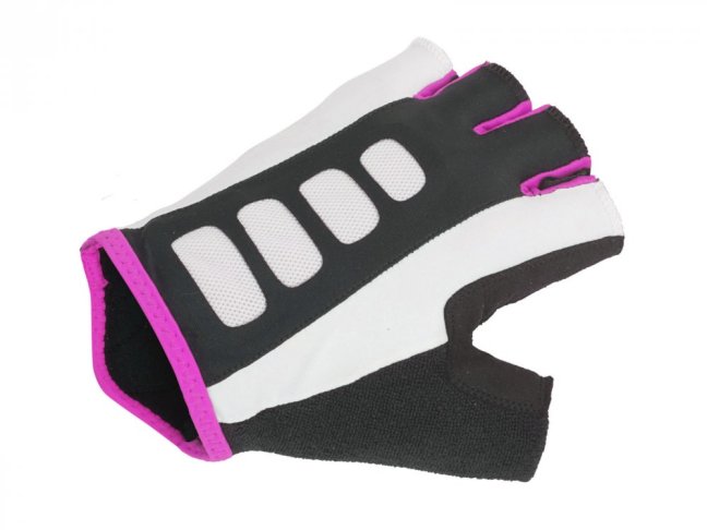 AUTHOR Rukavice Lady Sport Gel X6 k/p bílá/růžová/černá - Barva: bílá/růžová/černá, Velikost: L