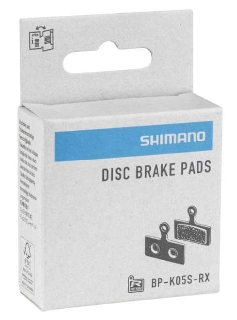 SHIMANO K05S destičky brzdové polymerové, s pružinkou