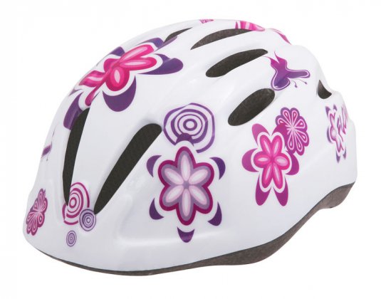 Etape – dětská cyklistická přilba REBEL, bílá/růžová