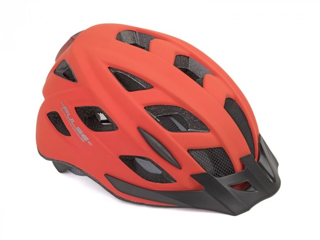 AUTHOR Pulse LED X8 185 červená-neonová Přilba 2021 - Barva: 185 červená-neonová, Velikost: 58-61cm