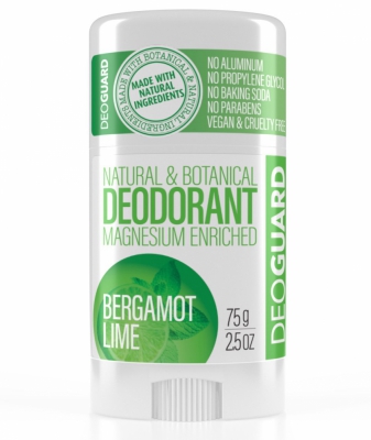 DEOGUARD PŘÍRODNÍ TUHÝ DEODORANT - BERGAMOT A LIMETKA 65G
