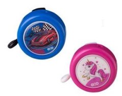 ONE ZOO zvonek Unicorn růžový / Cars modrý