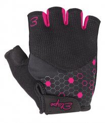 Etape - dámské rukavice BETTY, černá/růžová