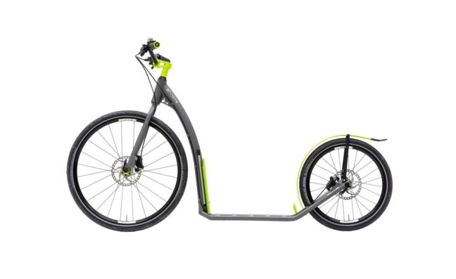 Koloběžka KOSTKA TOUR PRO (G6) Barva Antic Silver / Limone