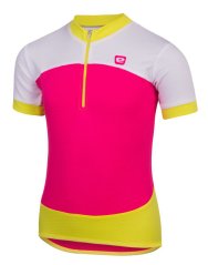 Etape – dětský dres PEDDY, růžová/limeta