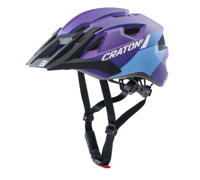 CRATONI ALLRIDE - fialová-modrá mat přilba 2021 - Barva: modrá matná
