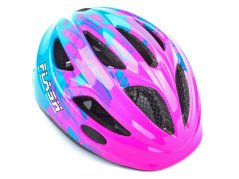 AUTHOR Přilba Flash LED Inmold X8 162 růžová-neonová/modrá mat