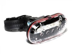 CYCLONE Světlo př. TL-20 F 5 LED černá/čiré-sklo