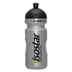 láhev ISOSTAR 0.65l stříbrná výsuvný vršek